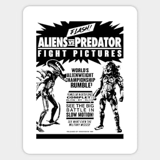 ALIENS vs. PREDATOR : Fight poster Sticker